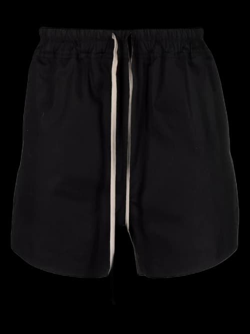 Rick Owens Side Slit Shorts Black