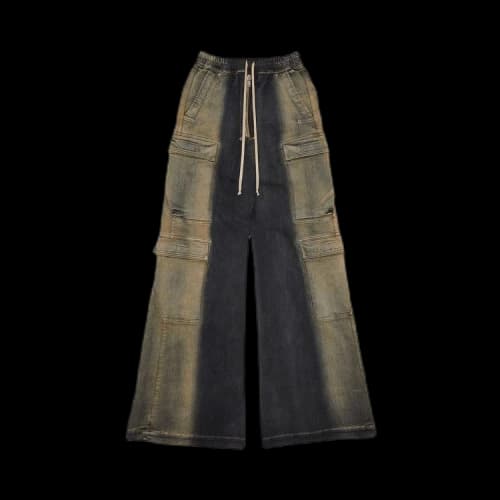 Rick Owens Jumbo Denim Double Cargo 'Mineral Pearl Degrade'