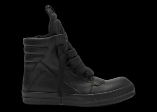 Rick Owens Lido Jumbo Laced Geobasket High Black