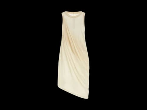Rick Owens Anthem Tank Top Natural