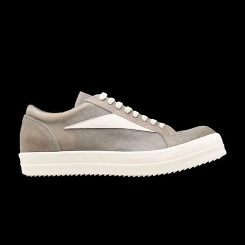 Rick Owens Vintage Sneaks Transparent Leather Dust Milk