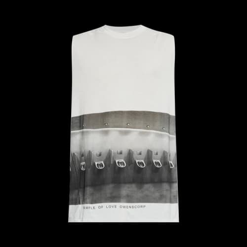 Rick Owens S Jumbo Top 'Milk Wash/Black'