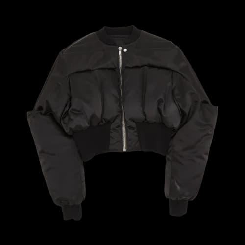 Rick Owens Cropped Padded Jacket 'Black'