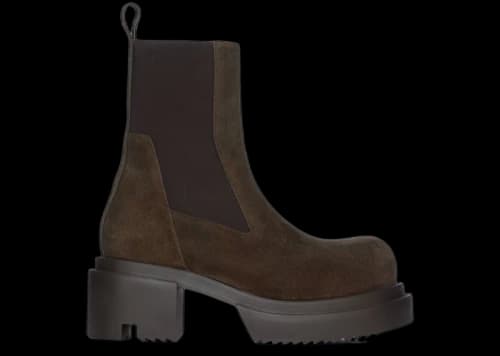 Rick Owens Beatle Bogun Boot Washed Indigo