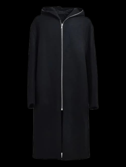 Rick Owens Gimp Mac Coat Black