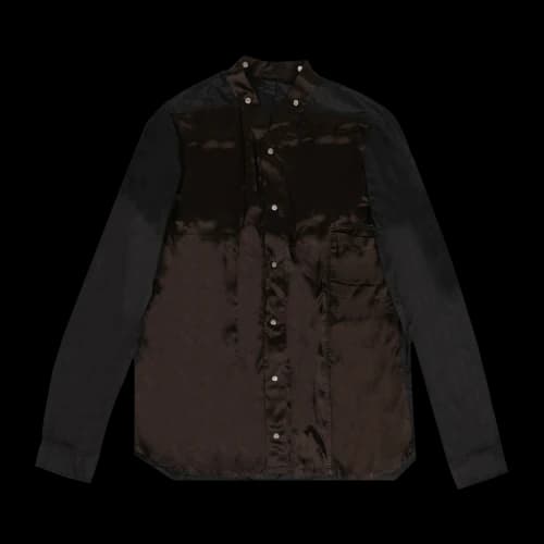 Rick Owens Cupro Faun Shirt 'Brown/Black'