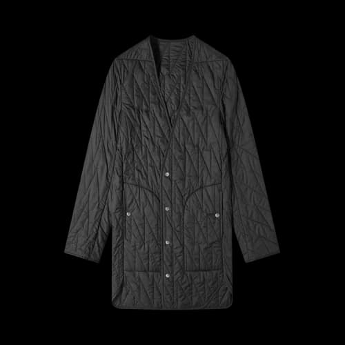 Rick Owens Larry Quilted Liner Jacket 'Black'
