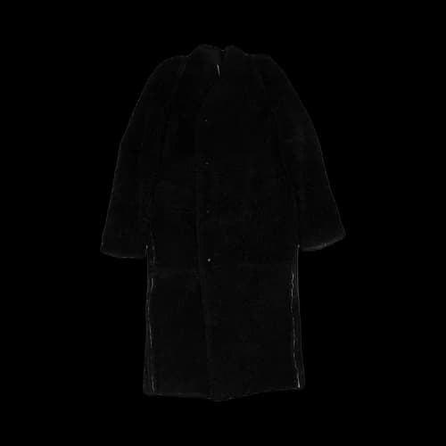 Rick Owens Lamb Shearling Real Fur Coat 'Black'