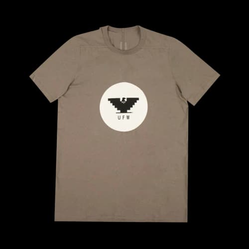 Rick Owens Round Neck Logo T-Shirt 'Dust'