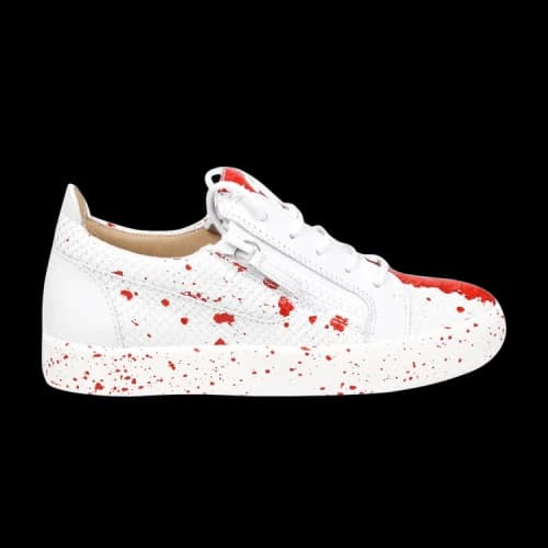 Giuseppe Zanotti Double-Zip Low 'Snakeskin Paint Splatter' (Women's)