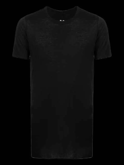 Rick Owens Fogachine Basic Hemp Blend T-Shirt Black