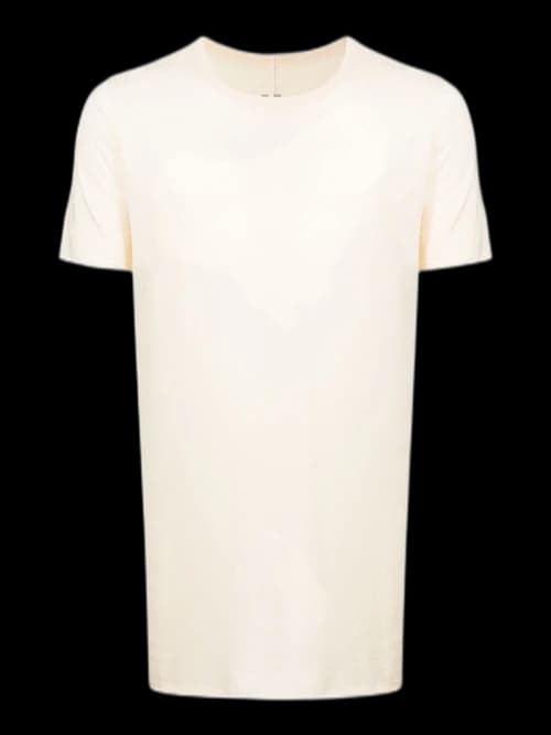 Rick Owens Fogachine Basic Hemp Blend T-Shirt Beige