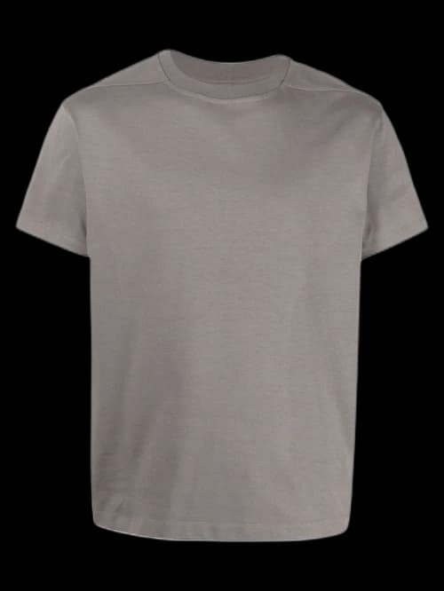 Rick Owens Round Neck Short Sleeve T-Shirt Dust Grey