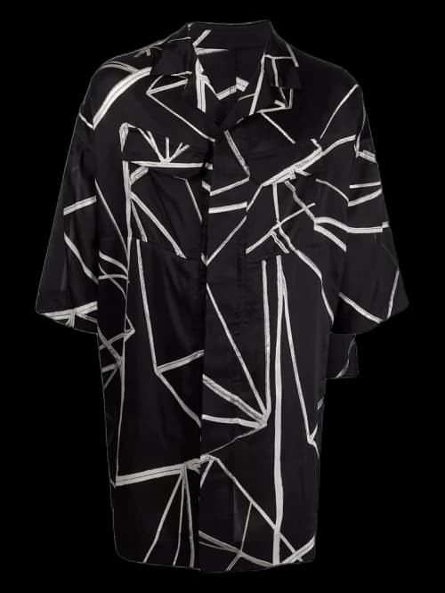 Rick Owens Fogachine Magnum Tommy Shirt Black/White