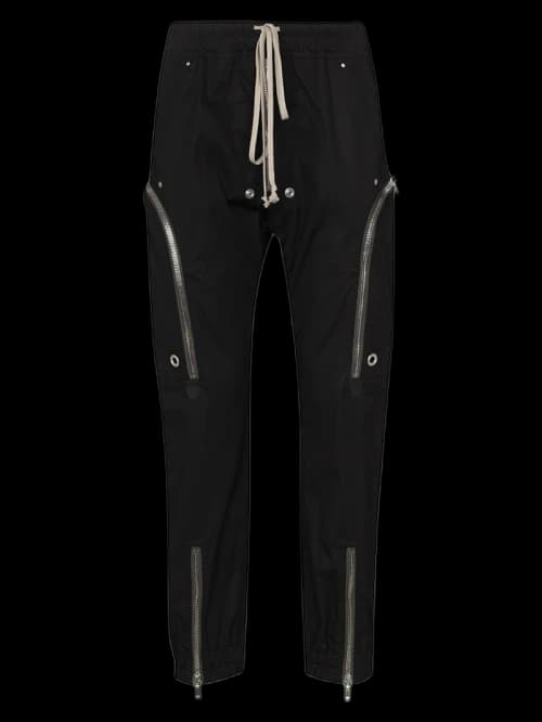 Rick Owens Fogachine Bauhaus Cargo Trousers Black