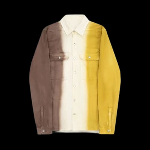 Rick Owens Denim Outershirt 'Oxblood/Natural/Sulphate'