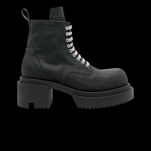 Rick Owens Low Army Bogun Lace-Up Boot 'Black'