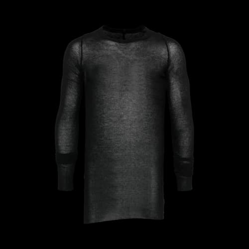 Rick Owens Rib Long-Sleeve T-Shirt 'Black'