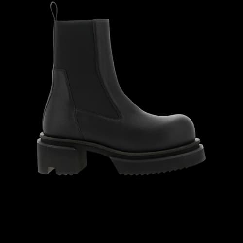 Rick Owens Black Temple Beatle Bogun Chelsea Boot 'Black'