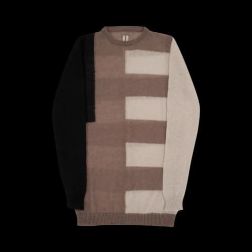 Rick Owens Oversized Round Sweater 'Black/Pearl'