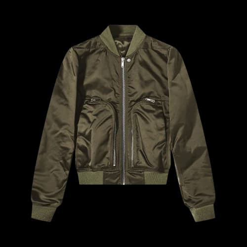 Rick Owens Woven Padded Bomber 'Green'