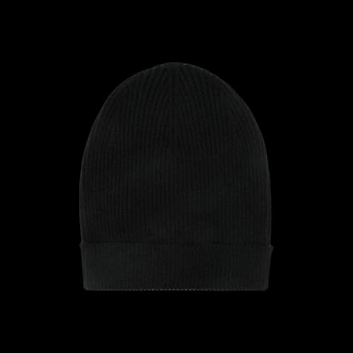 Rick Owens Cashmere Ribbed Beanie 'Black'