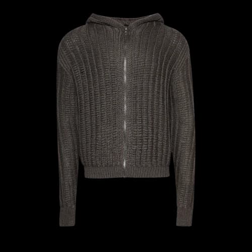 Rick Owens Zipped Hoodie 'Dust'