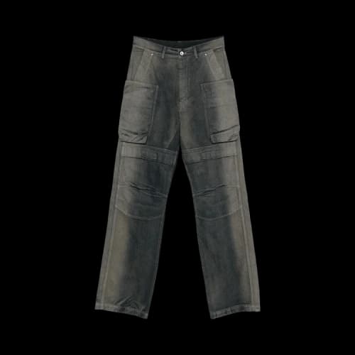 Rick Owens Pantaloni In Denim Stefan Cargo Jeans 'Darkdust Degrade'