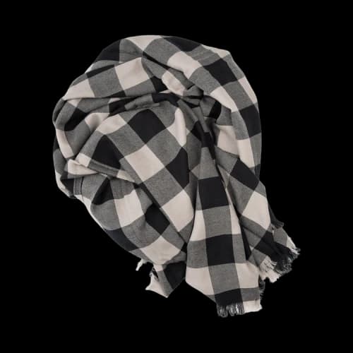 Rick Owens Jumbo Plaid Scarf 'Black'