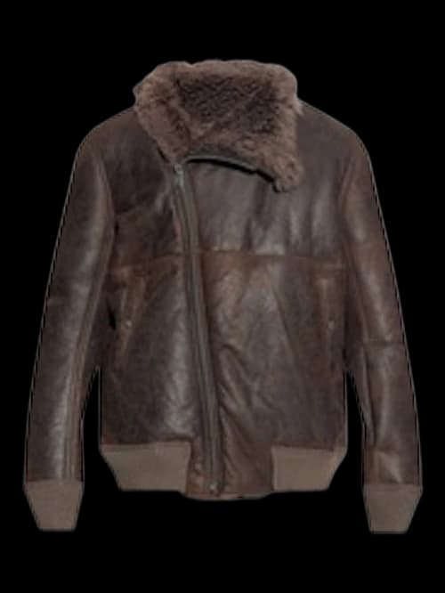 Rick Owens Bomber In Montone Hollywood Flight Jacket Dark DUSt