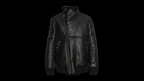 Rick Owens Hollywood Flight Jacket Black