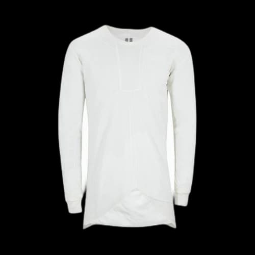 Rick Owens Larry Basic Long-Sleeve Tee 'Milk'