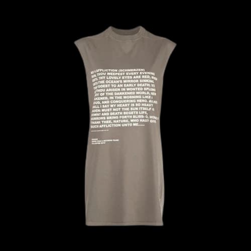 Rick Owens Larry Tarp Tee 'Dust'