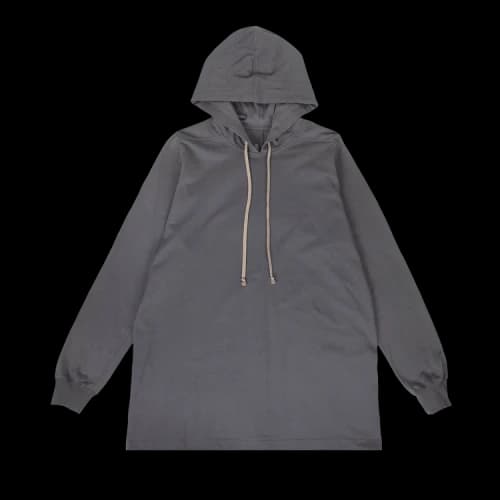 Rick Owens Knit Hooded Sweatshirt 'Blue Gray'