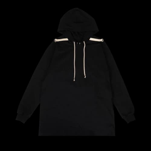 Rick Owens Knit Hooded Sweater 'Black'