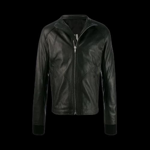 Rick Owens Larry Intarsia High Neck Jacket 'Black'