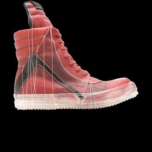 Rick Owens Geobasket High 'Red'