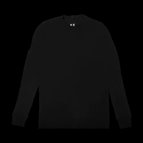 Rick Owens Viscose Long-Sleeve Longline T-Shirt 'Black'