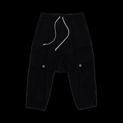 Rick Owens Cargo Cropped Pants 'Black'