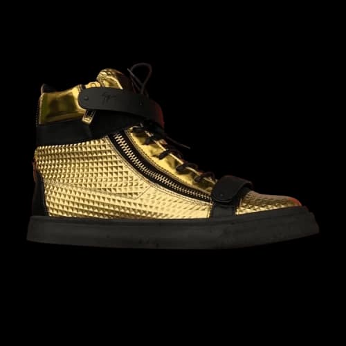 Giuseppe Zanotti London High 'Gold Diamond Embossed'