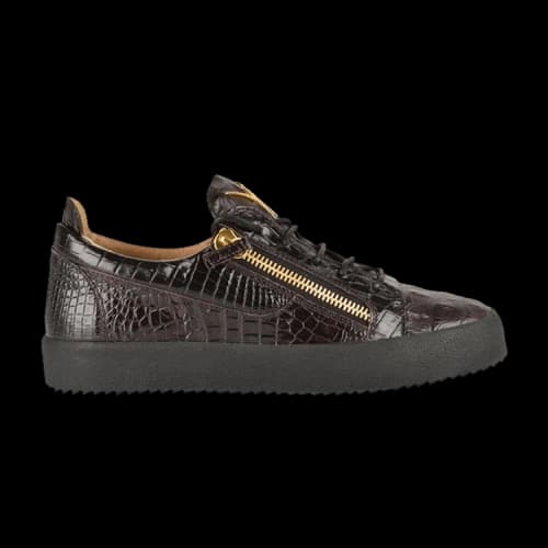 Giuseppe Zanotti Frankie Low 'Brown Crocodile'