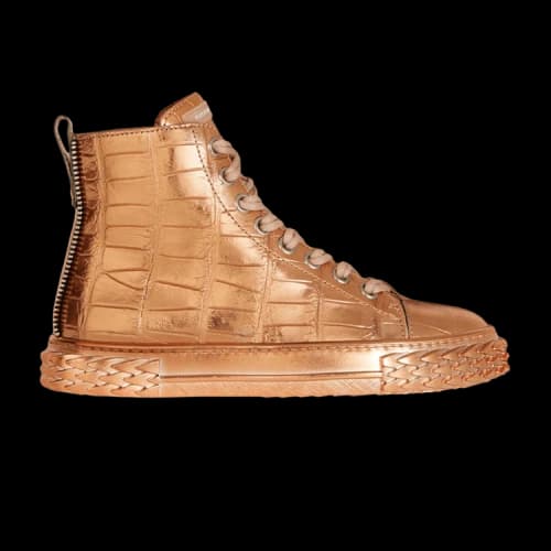 Giuseppe Zanotti Blabber High 'Rose Gold Crocodile'