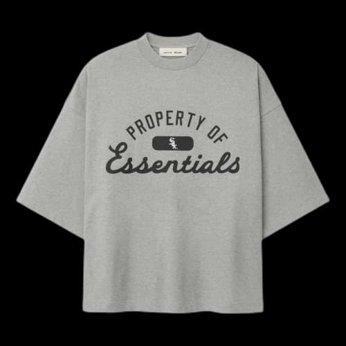 Fear of God Essentials x White Sox Merch T-Shirt 'Concrete Heather'