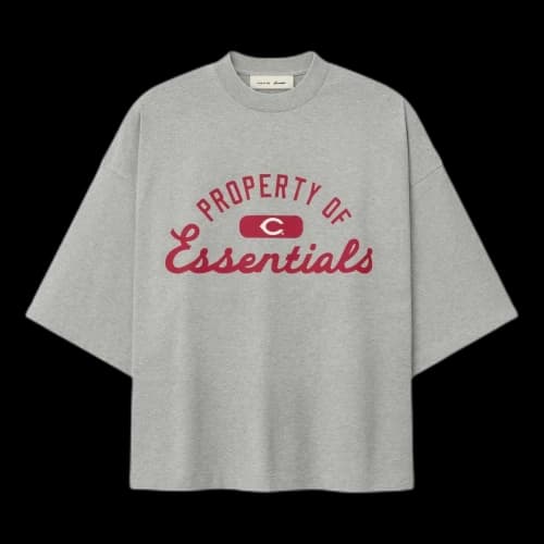 Fear of God Essentials x Reds Merch T-Shirt 'Concrete Heather'