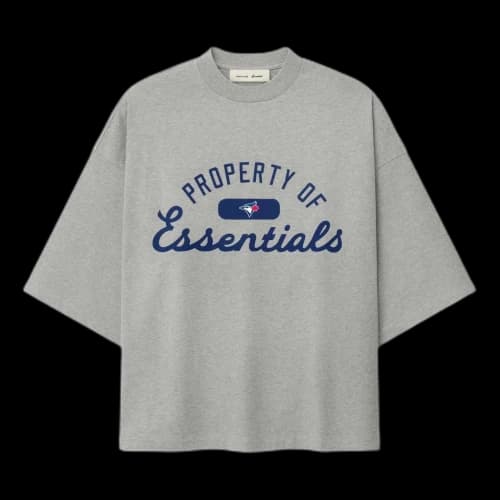 Fear of God Essentials x Blue Jays Merch T-Shirt 'Concrete Heather'