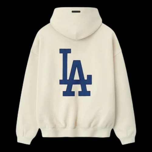 Fear of God Essentials x Dodgers Sport Hoodie 'Oat'