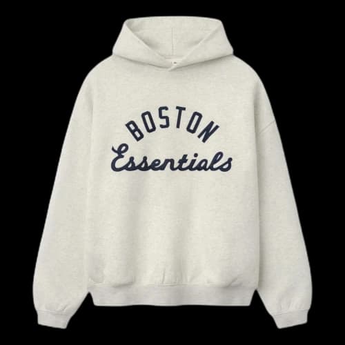 Fear of God Essentials x Red Sox Sport Hoodie 'Oatmeal Heather Light Heather Rib'