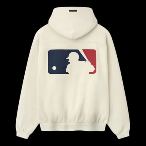 Fear of God Essentials x MLB Raglan Sport Hoodie 'Oat'
