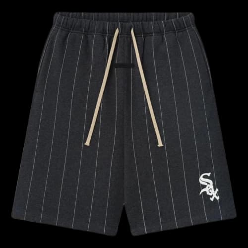 Fear of God Essentials x White Sox 90'S Sweatshort 'Iron Heather White Pinstripes'