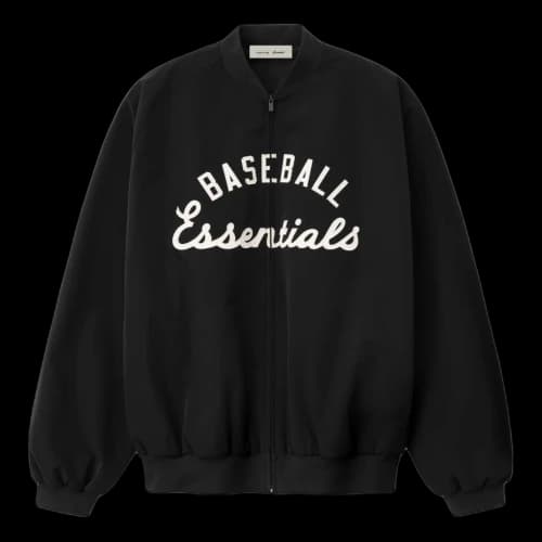 Fear of God Essentials x MLB Full Zip Bomber Jackets 'Black'